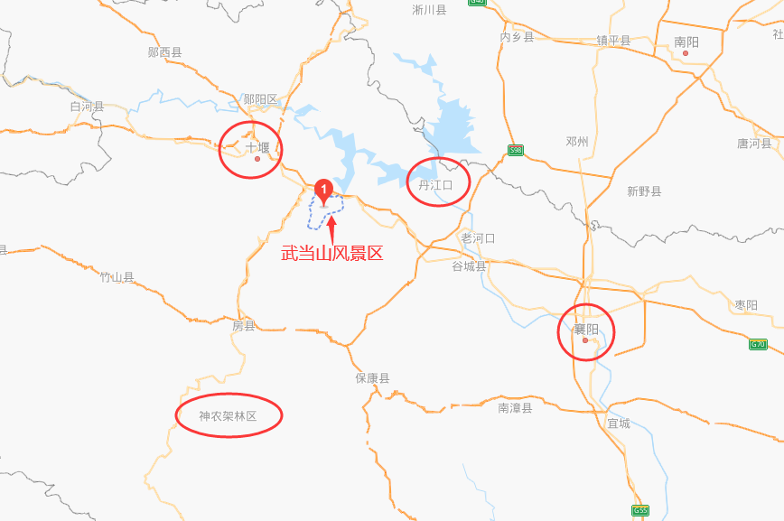 武当山在哪里?武当山的地理位置地图