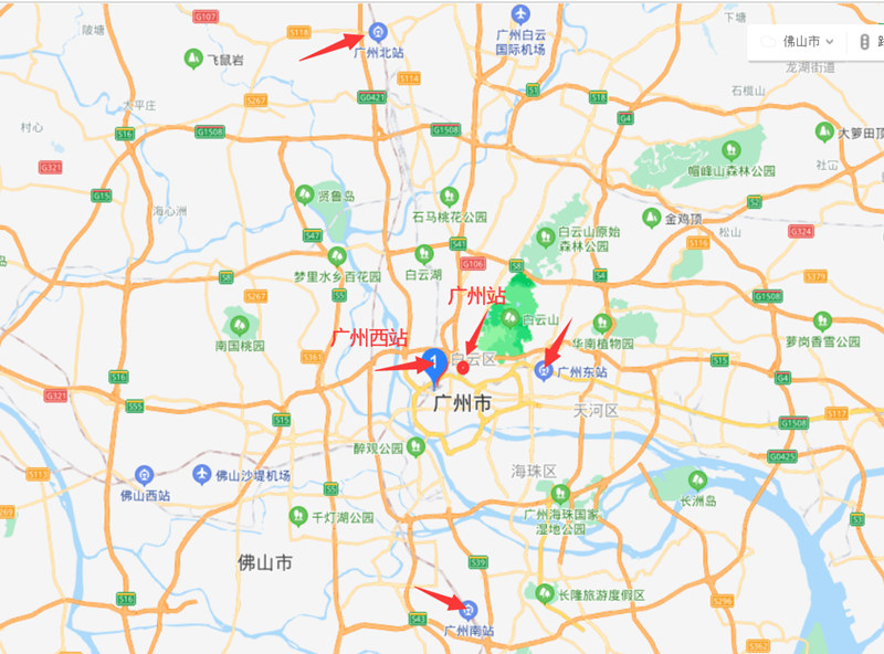广州有几个火车站?(广州的火车站的地图与简介!)