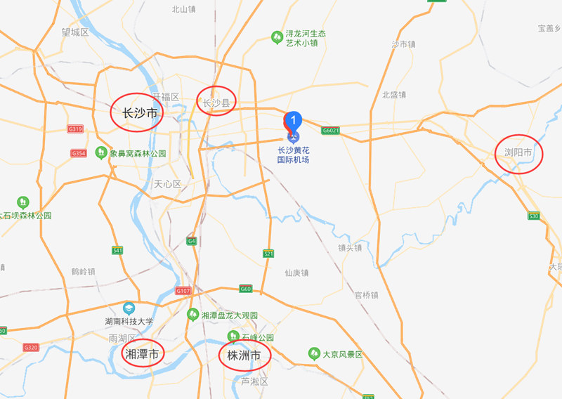 黄花机场地图