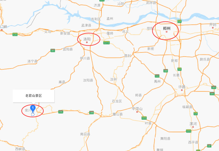 老君山在哪里?老君山在哪个城市?(老君山风景区的详细地址与地图)