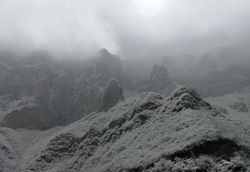 冬天的太行山 雾凇雪景美不胜收2