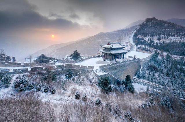 2021年雪后的雁门关那雄伟而又静谧的美景2