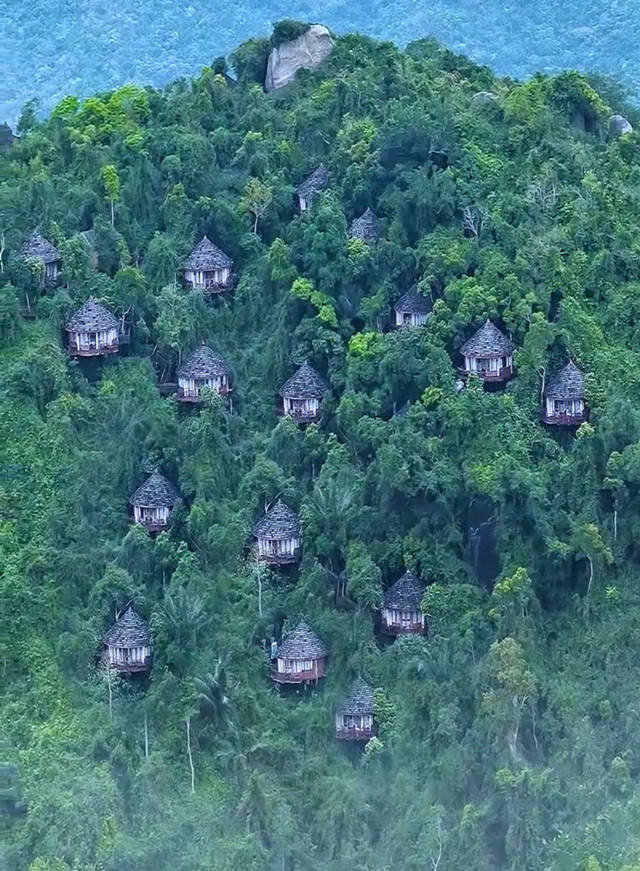 山中的楼阁,人间的天堂--三亚亚龙湾鸟巢度假村别墅群2