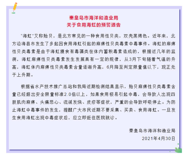 海虹有毒,海边旅游度假的时候不要轻易抓来食用